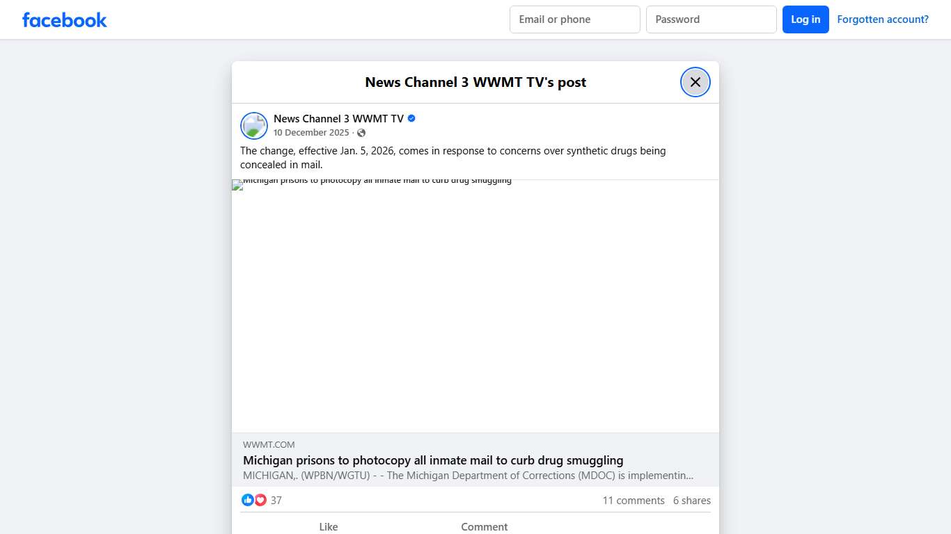 The change, effective Jan. 5,... - News Channel 3 WWMT TV | Facebook
